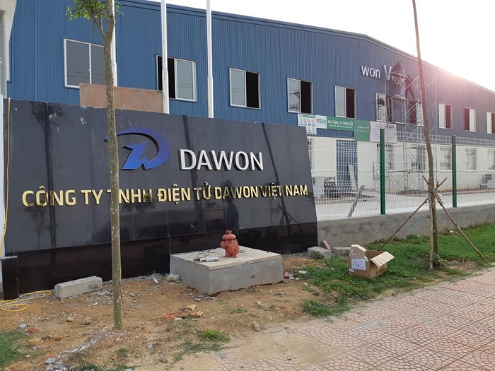 Dự án làm biển quảng cáo "DAWON" Công Ty