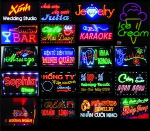 Mẫu Biển Quảng Cáo, Bảng Hiệu Quảng Cáo đèn Led đẹp