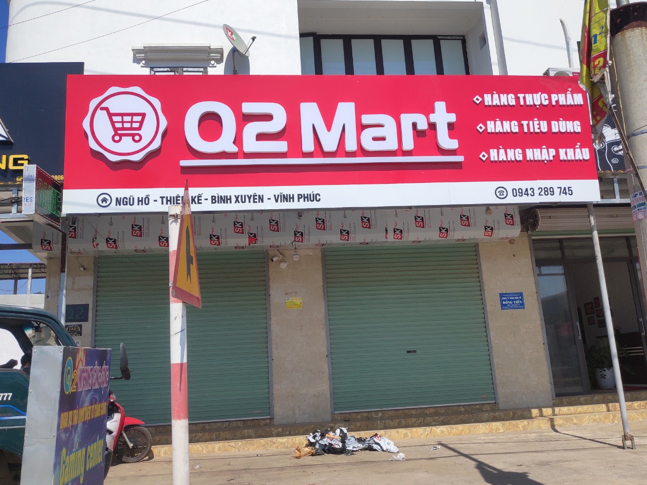 Công Trình] Biển bảng và Kệ hàng siêu thị minh Q2 MART Tại Vĩnh Phúc