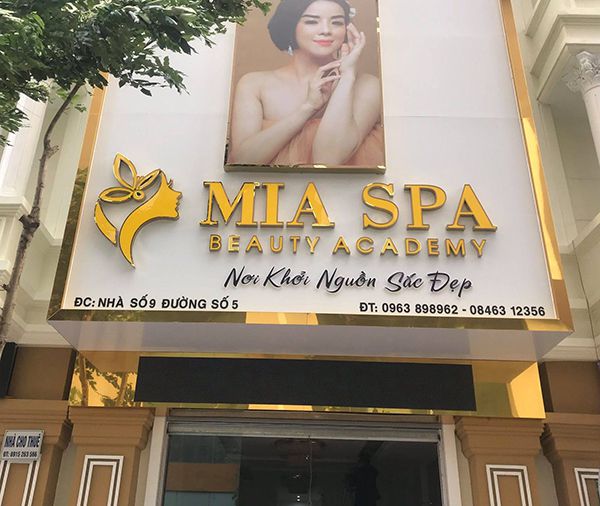 Mẫu Biển Quảng Cáo Spa Thẩm Mỹ Viện Làm đẹp