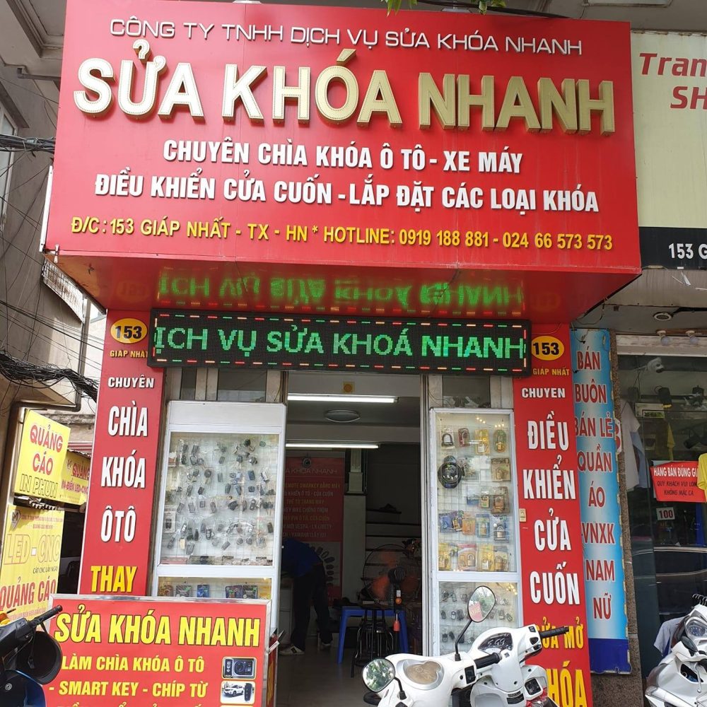 Xu Hướng Chọn Biển Quảng Cáo Cửa Hàng Khóa Sửa Khóa