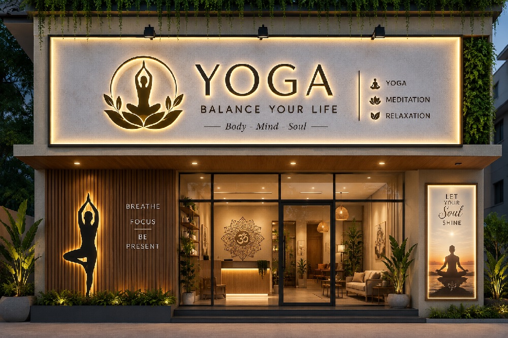 Xu Hướng Chọn Biển Quảng Cáo Trung Tâm Yoga